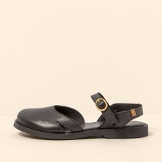 Sandály s uzavřenou špičkou ARENISCA#N5874 SOFT NAPPA BLACK/ ARENISCA