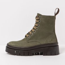 Kotníkové boty na tkaničky#1953 NOBUCK KAKI/AMBERES