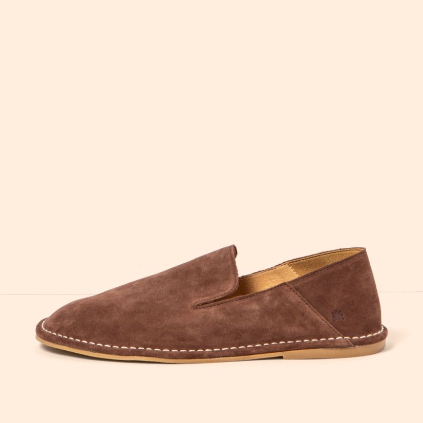 Barefoot mokasíny CRISOL#N5976 SILK SUEDE CHOCOLATE/ CRISOL