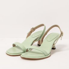 Elegantní sandály na podpatku#S3164 NAPPA PASTEL GREEN/ GLERA