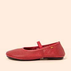 Barefoot perforované baleríny ESSENCE#N5820R NAPPA PERFORADA ROSSO/ ESSENCE