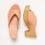 Elegantní dámské pantofle#S3274 NAPPA PEACH PINK/ ST.LAURENT SANDAL Elegantní dámské pantofle#S3274 NAPPA PEACH PINK/ ST.LAURENT SANDAL