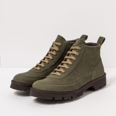Kožené kotníkové boty#1485 NOBUCK KAKI / DENVER