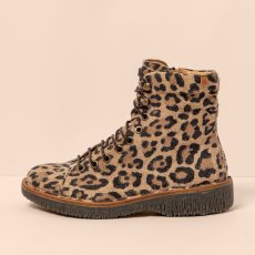 Designové šněrovací kotníkové boty#N5572P WULF LEOPARDO/VOLCANO