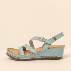 Dámské sandály na podpatku#N5855 SOFT NAPPA BLUE / PICUAL