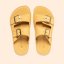 Barefoot pantofle BARE#N5682 NOBUCK HONEY/ BARE SANDALS