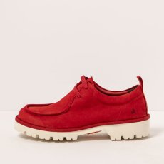 Kožené polobotky#1483 NOBUCK RED / DENVER