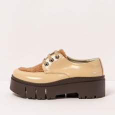 Polobotky s platformou#1765 NAPPA SHINNY CHAMPAGNE / LEEDS