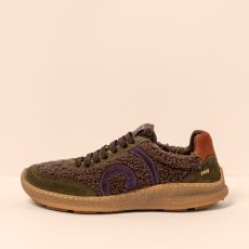 Barefoot tenisky#N5435B MULTI MATERIAL BROWN/ OROEL