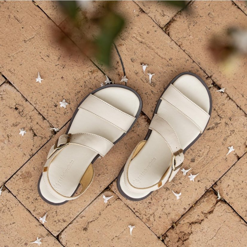 Dámské kožené sandály ARENISCA#N5887 SOFT NAPPA BLACK/ ARENISCA
