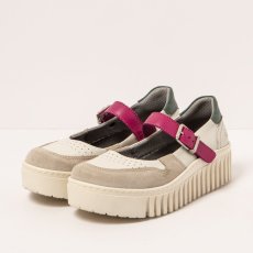 Dámské sandály BRIGHTON#1515 NAPPA CREAM-FUXIA/BRIGHTON Dámské sandály BRIGHTON#1515 NAPPA CREAM-FUXIA/BRIGHTON