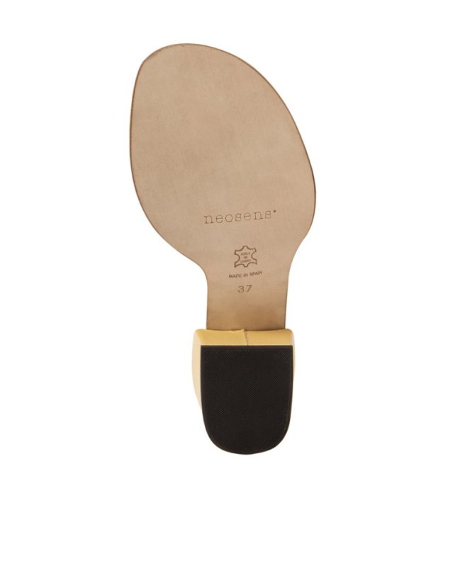 Luxusní pantofle s podpatkem#S3174 NAPPA SUN LIGHT/ FABER