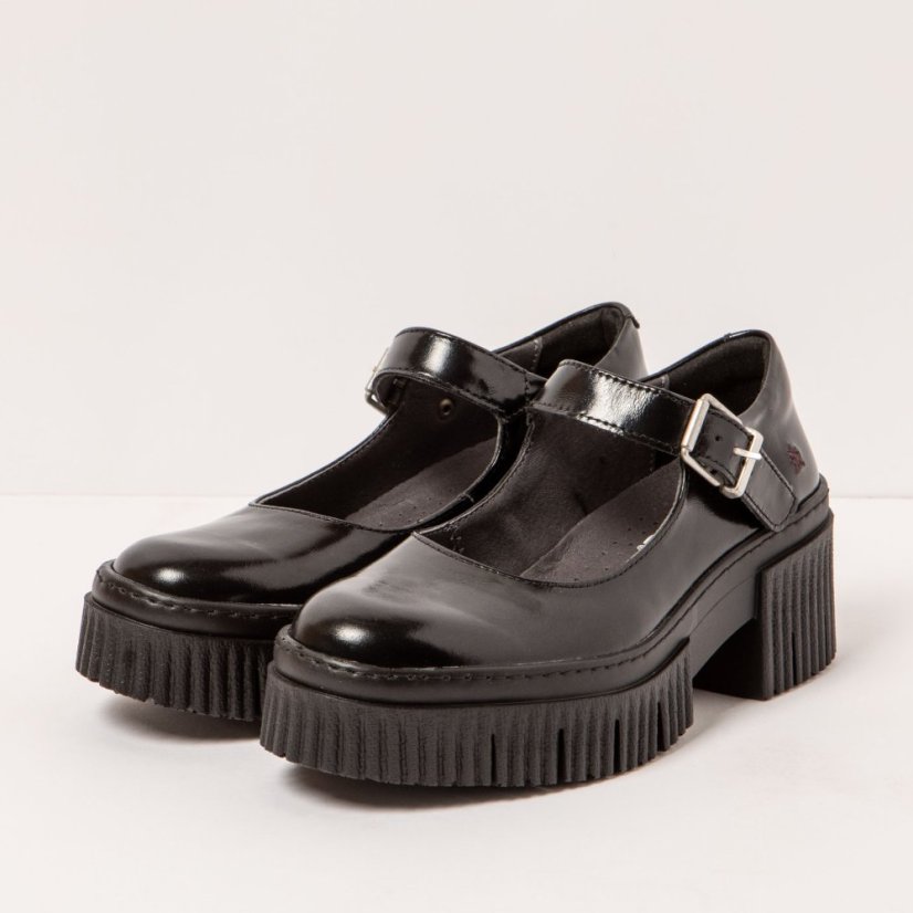 Dámská obuv na podpadku#1373 NAPPA SHINNY BLACK/YORK