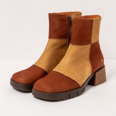 Kotníkové boty na podpadku#1285 MULTI CUERO-KARAMEL / VARSOVIA Kotníkové boty na podpadku#1285 MULTI CUERO-KARAMEL / VARSOVIA