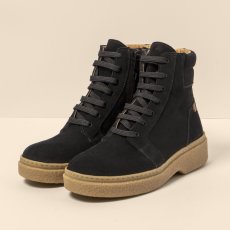 Semišové kotníkové boty#N5900S SILK SUEDE BLACK / ARPEA Semišové kotníkové boty#N5900S SILK SUEDE BLACK / ARPEA
