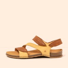 Dámské sandály PANGLAO#N5810S NOBUCK HONEY-CUERO/ PANGLAO