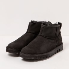 Zateplené kotníčkové boty#1597 NOBUCK BLACK/ ONTARIO