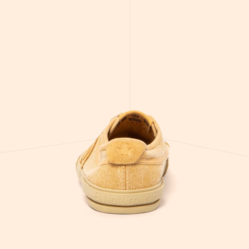 Barefoot plátěné tenisky TEKO#N5953 WASHED COTTON HONEY/TEKO