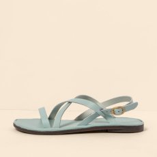 Dámské kožené sandály#N5694 SOFT NAPPA BLUE / TULIP
