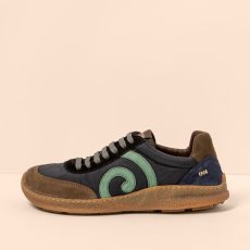 Barefoot sneakery OROEL#N5435A MULTI MATERIAL BLACK/OROEL