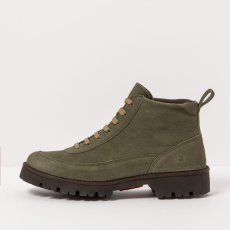 Kožené kotníkové boty#1485 NOBUCK KAKI / DENVER