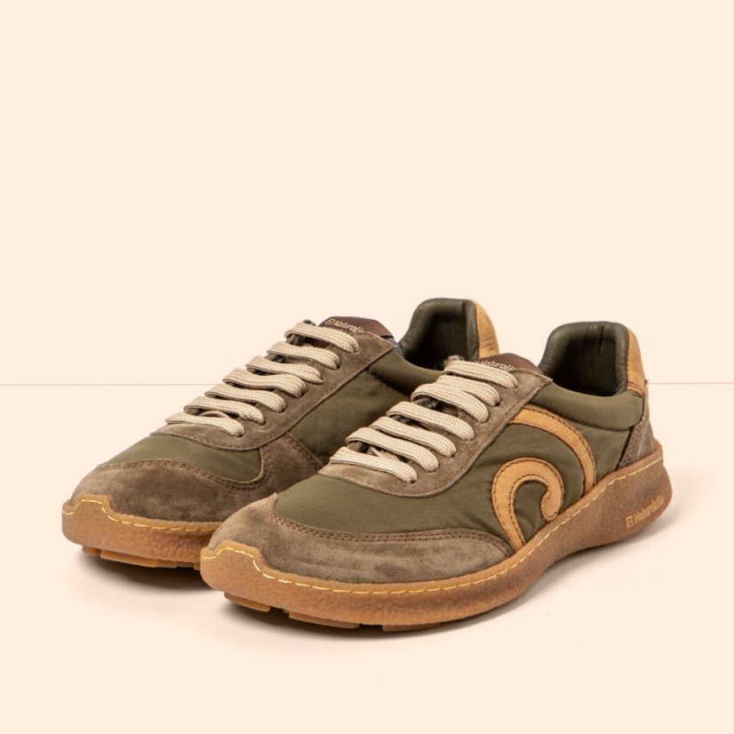 Barefoot sneakery OROEL#N5435A MULTI MATERIAL FOREST/OROEL