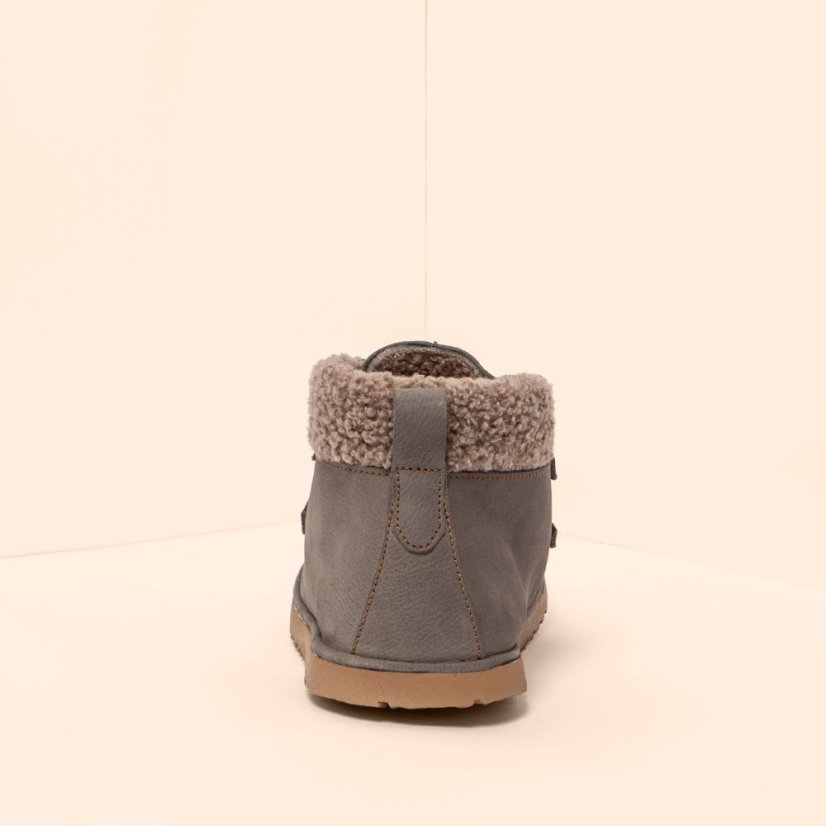 Barefootové kotníkové boty s kožíškem#N5373 PLEASANT GREY / TRIBU