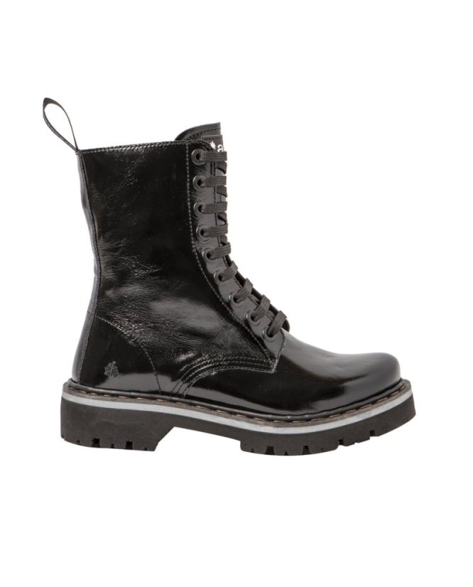 Kožené boty Glády#1167 NAPPA SHINNY BLACK / MARINA