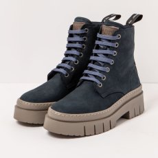 Kotníkové boty na tkaničky#1953 NOBUCK NAVY/AMBERES