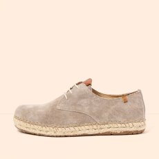 Semišové polobotky espadrilky#N678 SILK SUEDE TAUPE / CAMPOS Semišové polobotky espadrilky#N678 SILK SUEDE TAUPE / CAMPOS
