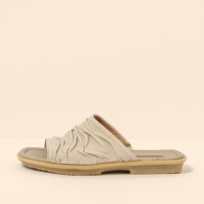 Dámské pantofle#N5932 WAX NAPPA CREAM / MAKISU