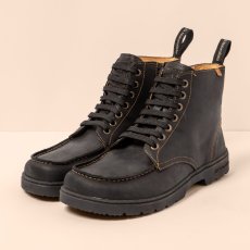Barefoot kotníkové šněrovací boty#N5263 ARIZONA BLACK / NOMADA