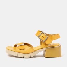 Dámské sandály na podpatku VARSOVIA#2061 ROMA YELLOW / VARSOVIA