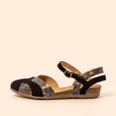 Dámské kožené sandály STELLA#N5207S NOBUCK-SNAKE GREY/ STELLA Dámské kožené sandály STELLA#N5207S NOBUCK-SNAKE GREY/ STELLA