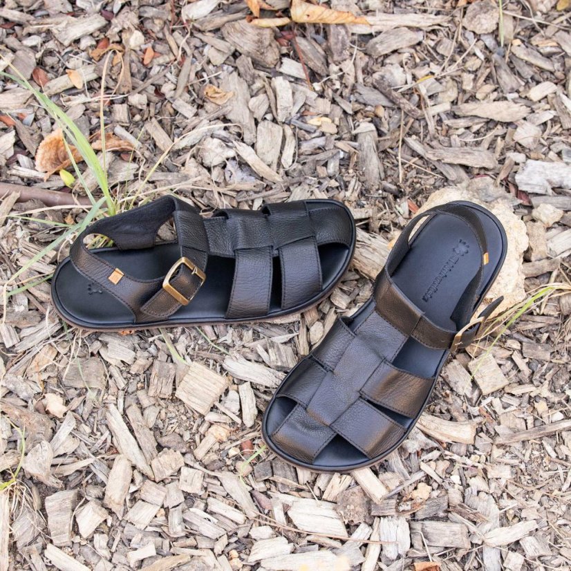 Sandály barefoot#N5681 SOFT NAPPA BLUE/ BARE SANDALS