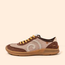 Barefoot sneakery OROEL#N5435C MULTI MATERIAL CHOCOLATE/OROEL