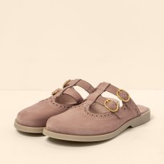 Designové dámské pantofle ARENISCA#N5870L NOBUCK LAVADO MALVA/ ARENISCA
