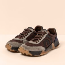 Barefoot sneakery OROEL#N5435A MULTI MATERIAL BROWN/OROEL