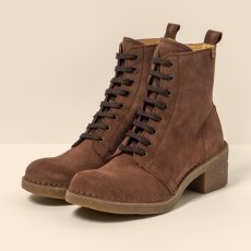 Polokozačky na podpatku#N5660 SILK SUEDE CHOCOLATE / TICINO