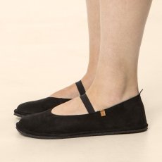 Barefoot baleríny BARE#N5670 NOBUCK LAVADO BLACK/ BARE