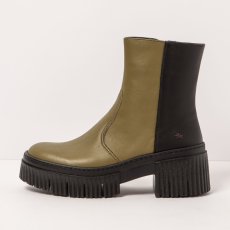 Členkové topánky YORK 1374 NAPPA BRONZE-BLACK