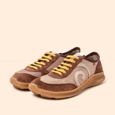 Barefoot sneakery OROEL#N5435C MULTI MATERIAL CHOCOLATE/OROEL