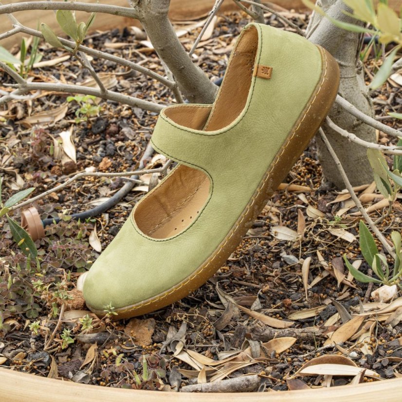 Baleríny Mary Jane CORAL#N5301 NOBUCK LIKEN/ CORAL