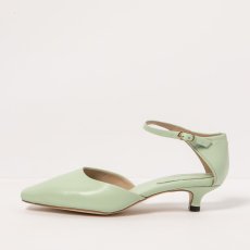 Elegantní sandály na podpatku#S3025 NAPPA PASTEL GREEN/ ALEDO