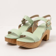 Elegantní dámské sandály#S3272 NAPPA PASTEL GREEN/ ST.LAURENT SANDAL