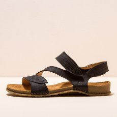 Dámské kožené sandály PANGLAO#N5810 PLEASANT BLACK/PANGLAO
