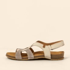 Elegantní dámské sandály PANGLAO#N5819 WAX NAPPA-SILK CREAM-TAUPE /PANGLAO