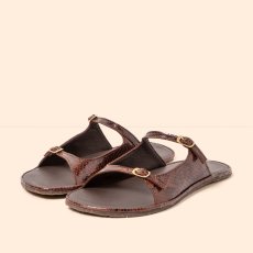 Dámské barefoot pantofle BARE#N5684 SNAKE CHOCOLATE/ BARE SANDALS Dámské barefoot pantofle BARE#N5684 SNAKE CHOCOLATE/ BARE SANDALS