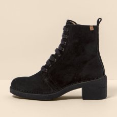 Polokozačky na podpatku#N5660 SILK SUEDE BLACK / TICINO Polokozačky na podpatku#N5660 SILK SUEDE BLACK / TICINO