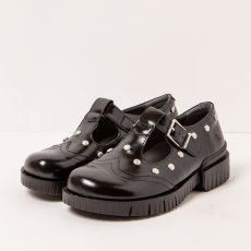 Desinové Mary Jane na platformě#1834S NAPPA SHINNY BLACK /OXFORD